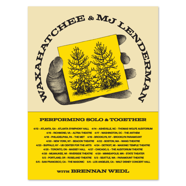 MJ Lenderman x Waxahatchee Tour 2026 Poster thumb