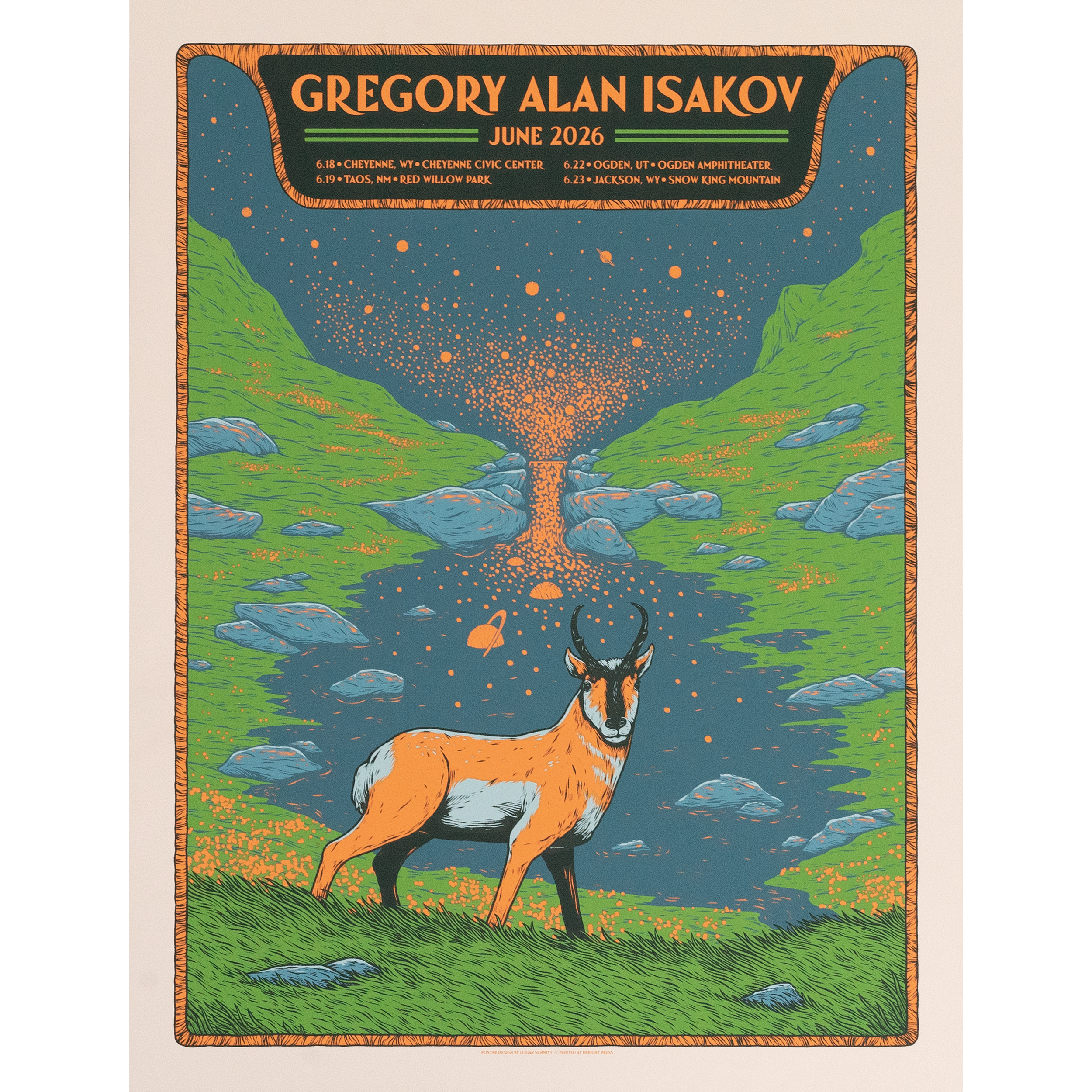 June 2026 Tour Poster | Gregory Alan Isakov | Online Store