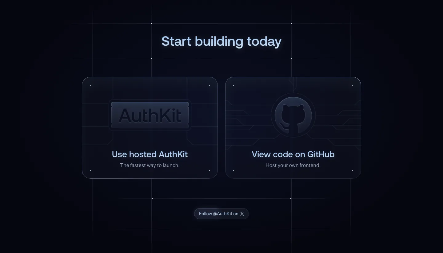 AuthKit cta section
