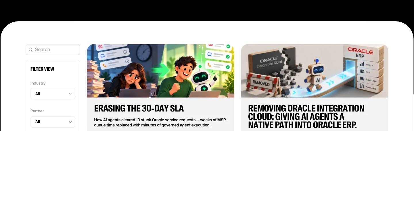 Dayos — Agentic Enterprise Black blog section