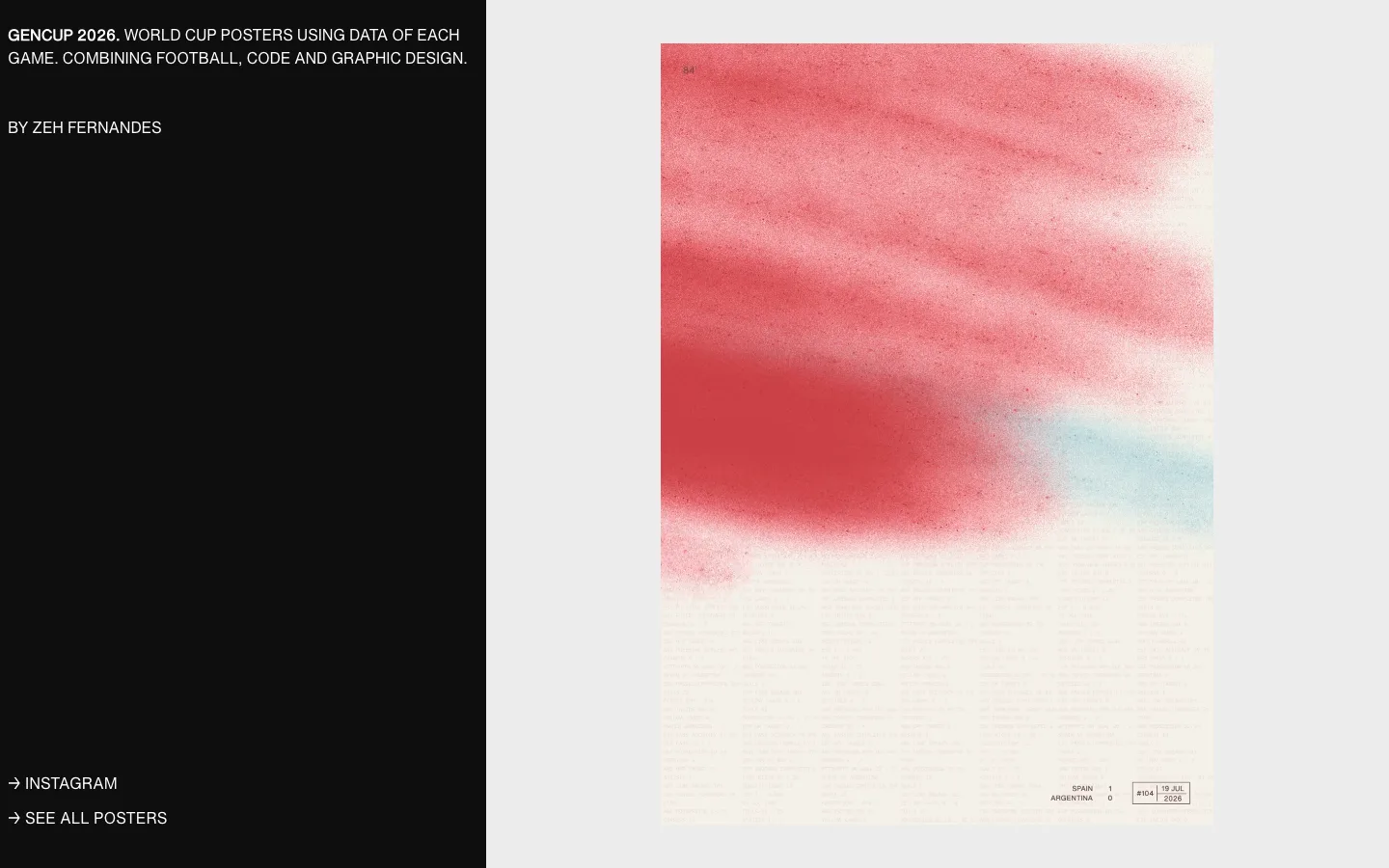 GenCup — watercolour match-day posters after dark · Inspiration