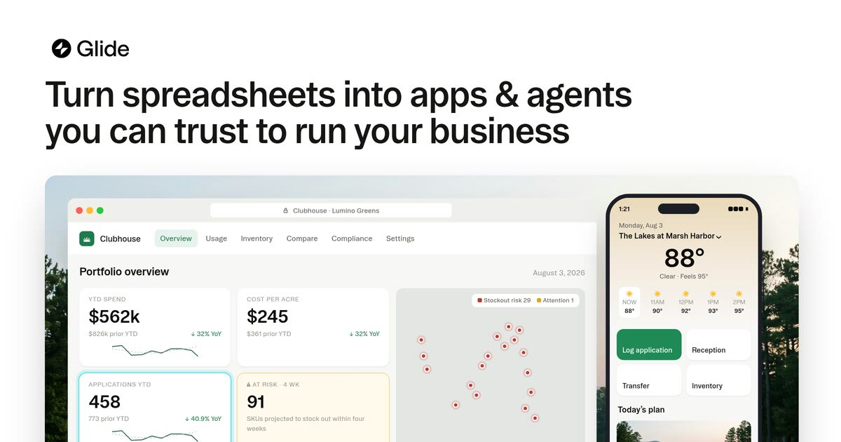 Glide — warm-paper workshop for everyday software · Inspiration