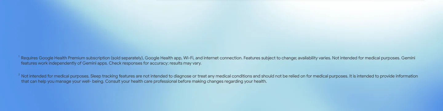 Google Health misc section
