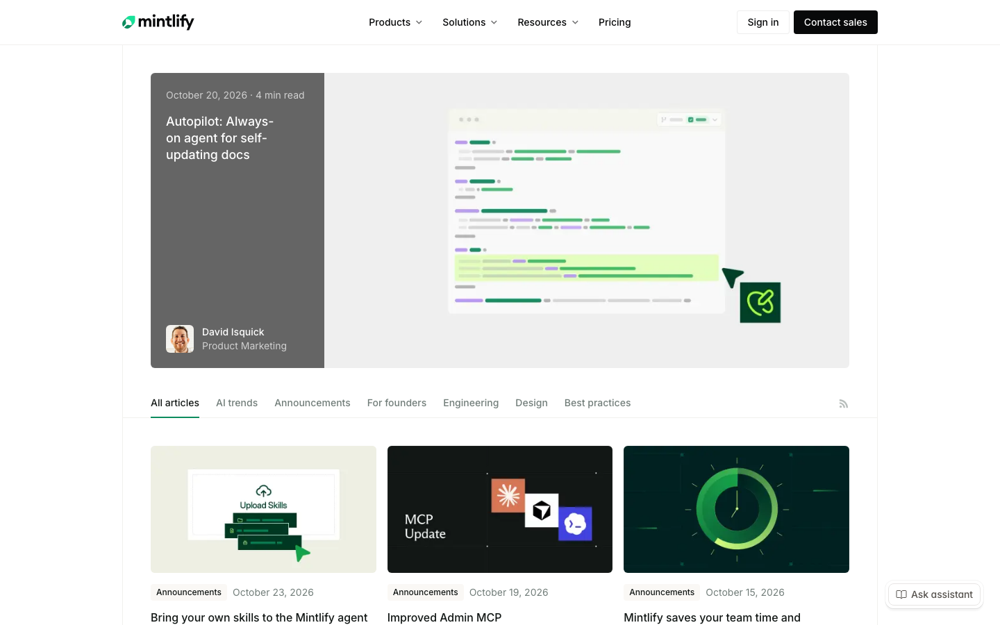 Blog - Mintlify