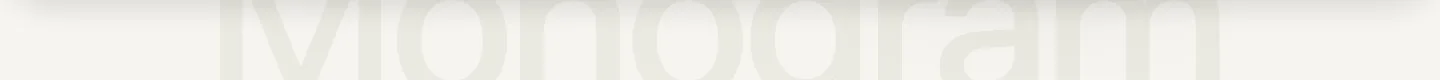 Monogram footer section