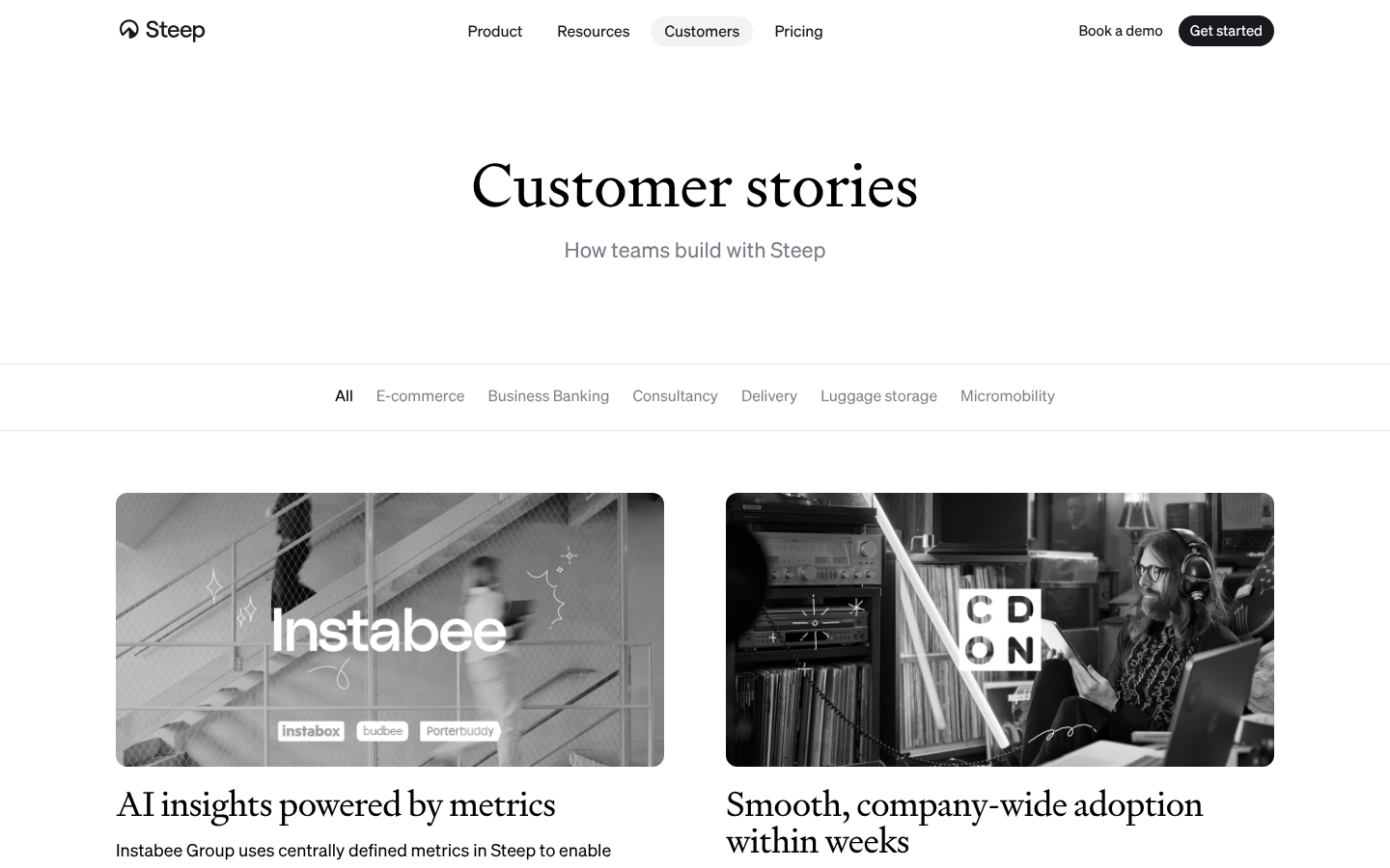 Customer stories | Steep