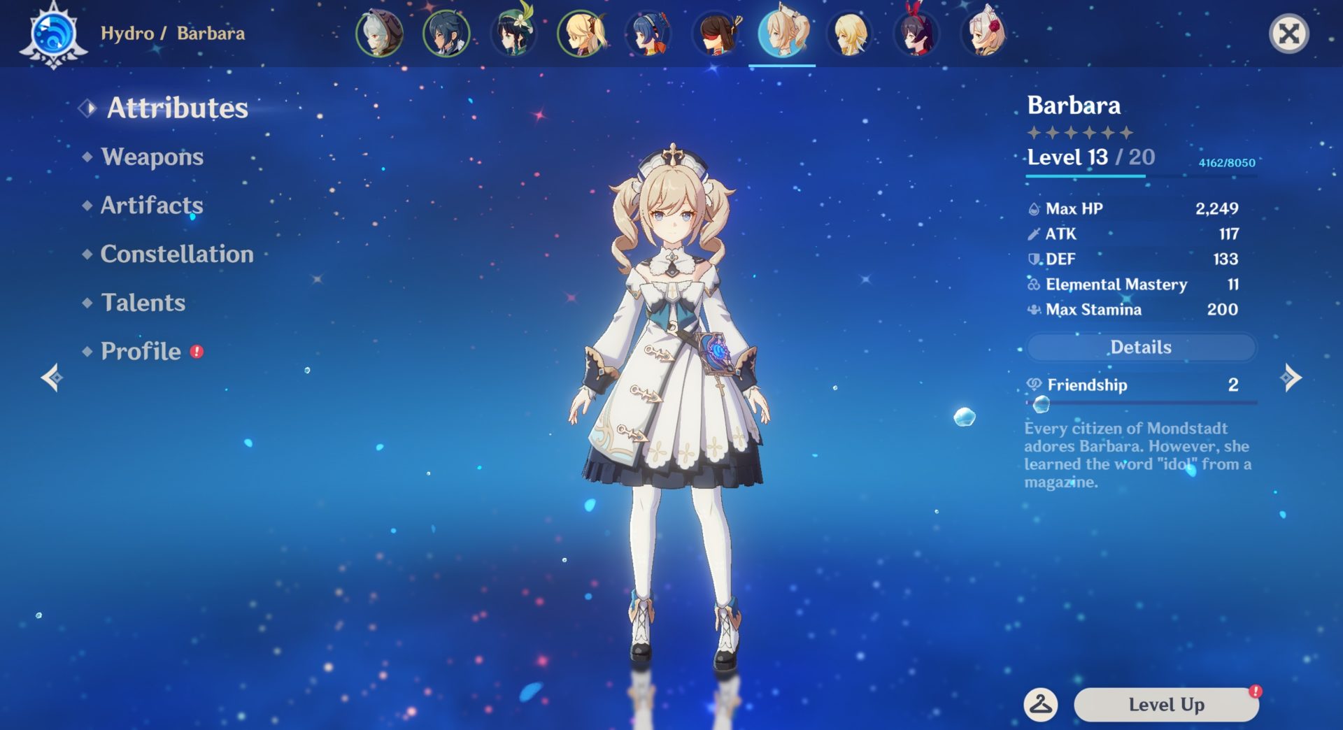 Barbara abilities