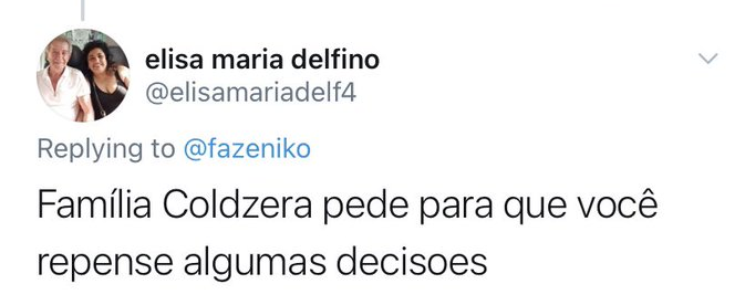 Coldzera's mom asking NiKo on twitter to reconsider decisions