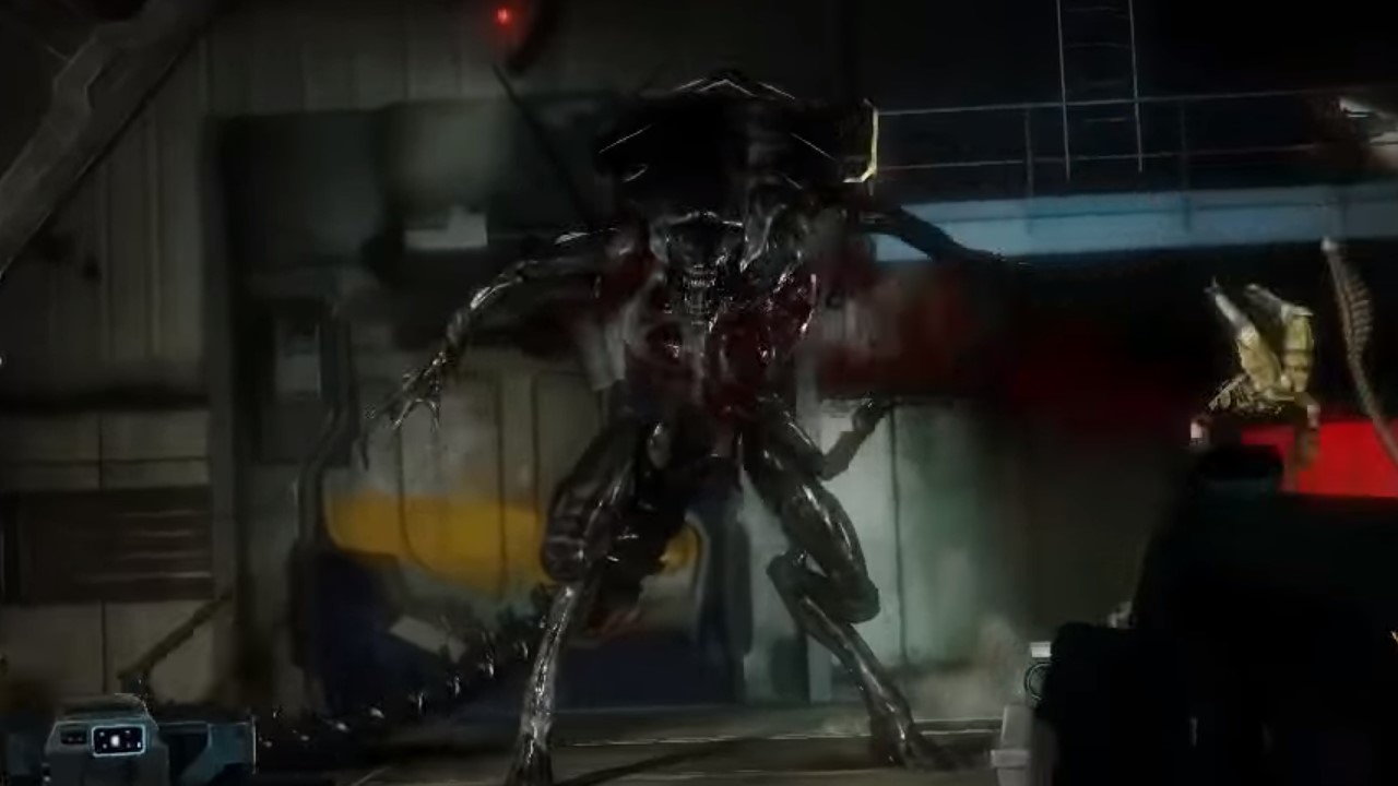 A xenomorph in aliens colonial marines
