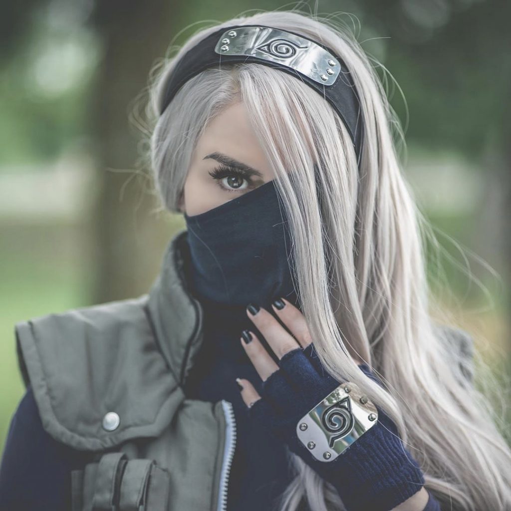 Nicole Winters cosplay of Kakashi from Naruto