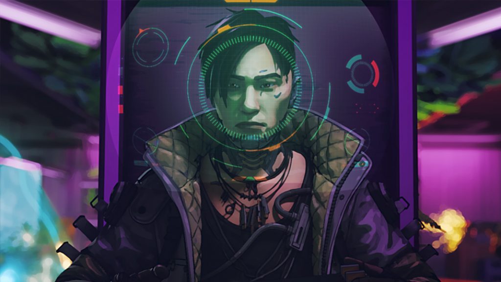 Crypto at table in Apex Legends