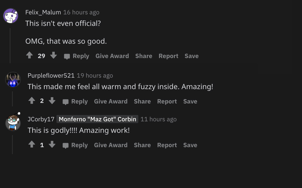 Pokemon fans react to incredible Christmas animation by Gio on Reddit.