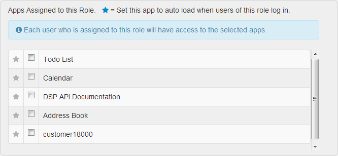 DSP Role Apps Assign