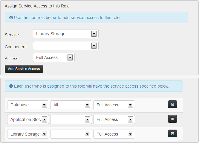 DSP Role Service Assign