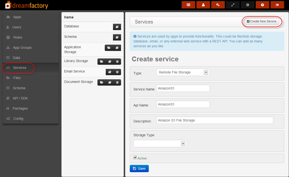 DSP SVC RFS Menu