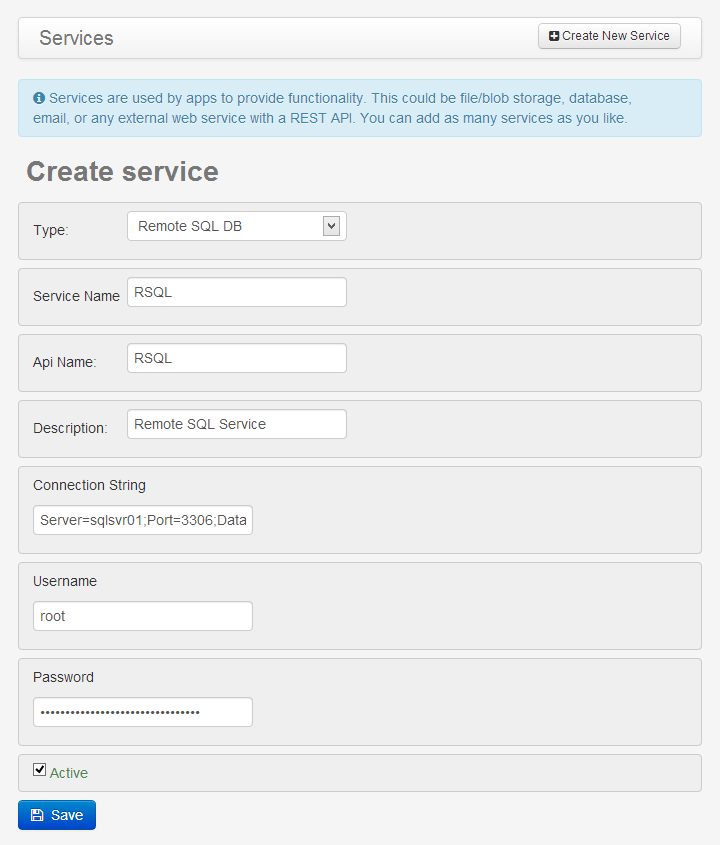 DSP Remote SQL Service