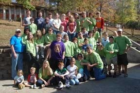 Group shot of the youth at Fall Gathering