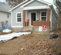 Exterior view of the Interfaith Habitat House