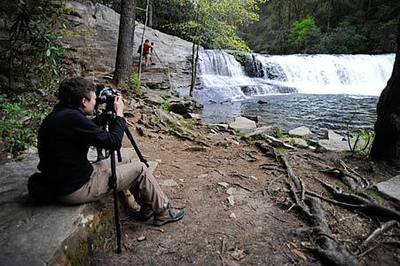 Photo illustrating photographer at Kanuga retreat