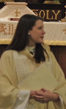 The newly ordained Rev. Meghan Holland