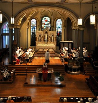 Evensong service at Christ Church Cathedral 