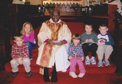 St. Mark's Kids with Bishop