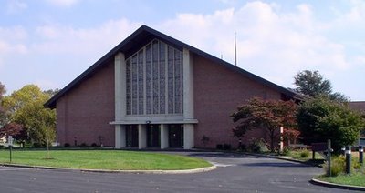 The front entrance to our church.