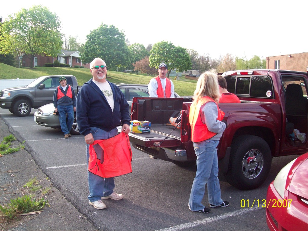 St. Mary's parishioners participating in Adopt-a-Highway