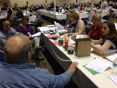 East Tennessee General Convention deputies on the floor of the House of Deputies