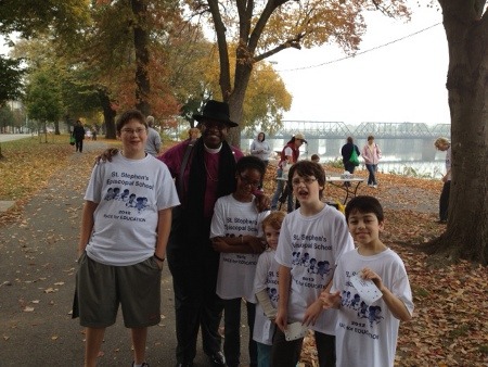 Bishop at Race for Education