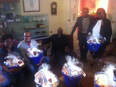 Union of Black Episcopalians (UBE) board members visited Sewanee seminarians in October and surprised them with gift baskets from the East Tennessee Chapter.