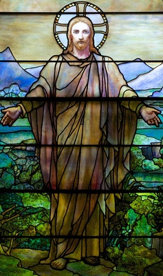 Watts Memorial Tiffany Altar Window