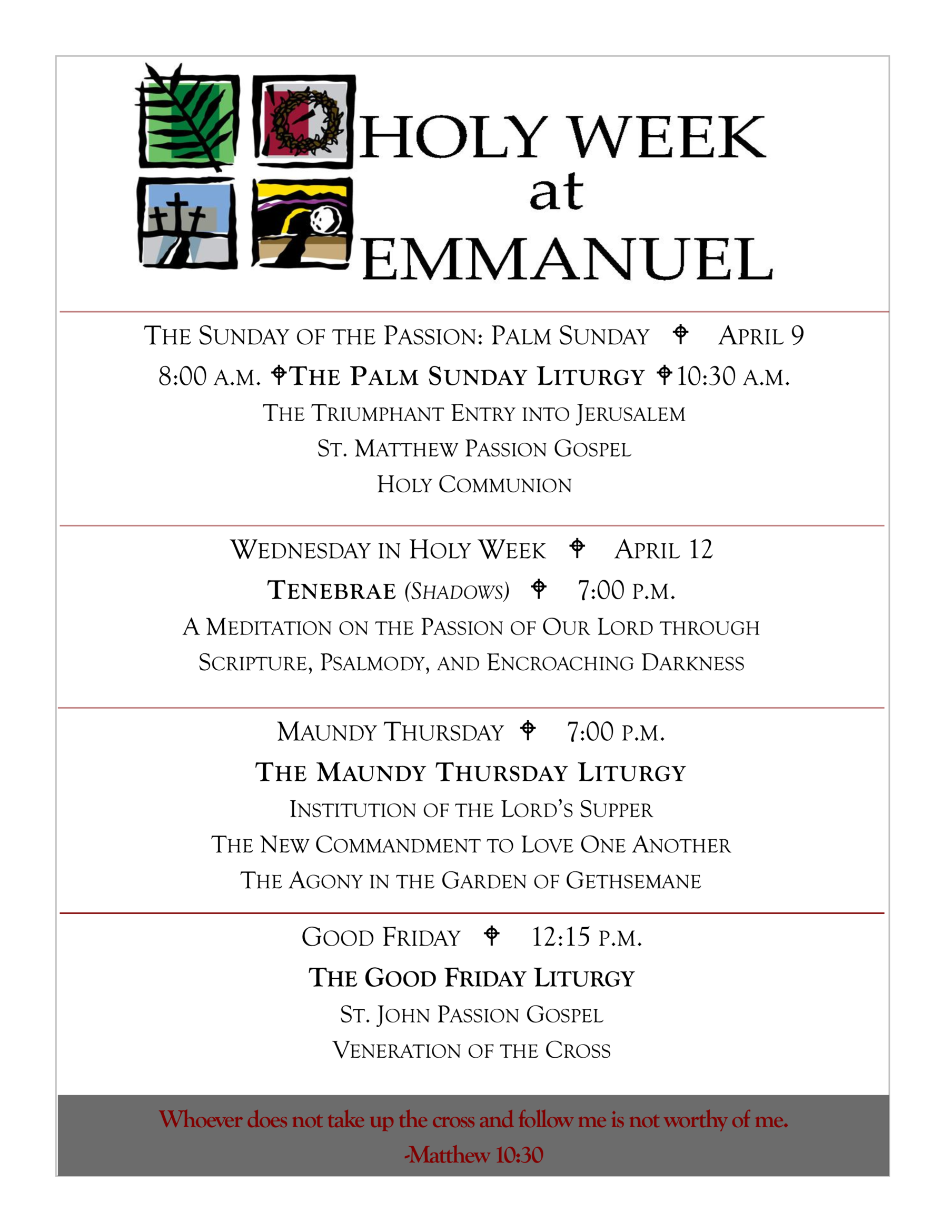Holy Week Flyer