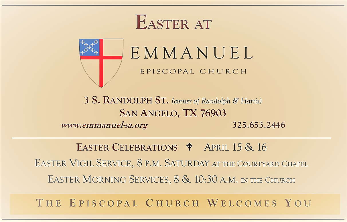 Easter Announcement
