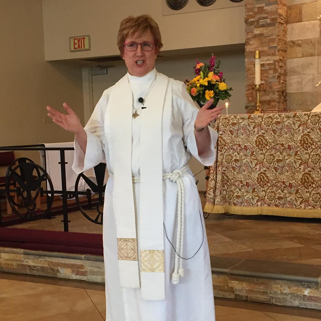 Wedding ceremony at St. John the Baptist Episcopal Church