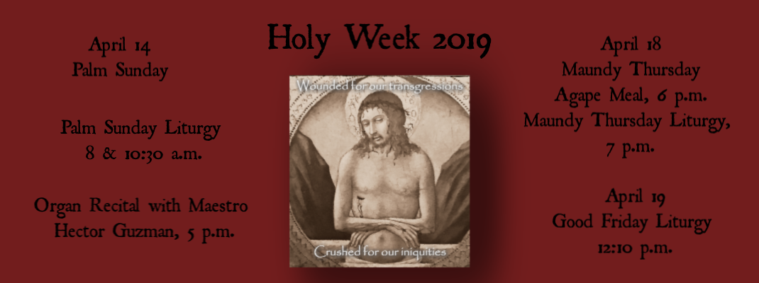 2019 Holy Week at Emmanuel