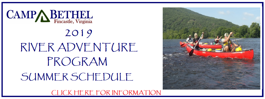  2019 River Adventure Program information available