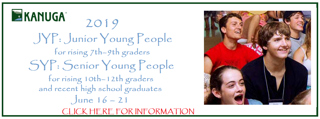 JYP & SYP at Kanuga for Summer 2019 information available