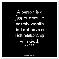 True Treasure (sermon) August 4, 2019