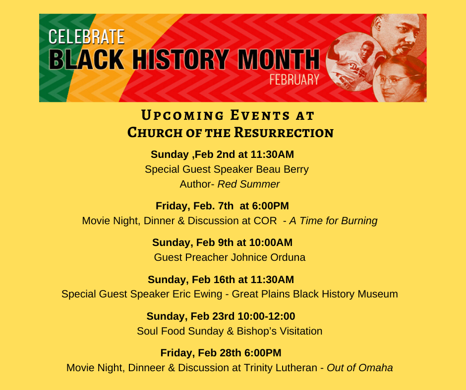 Black History Month at COR