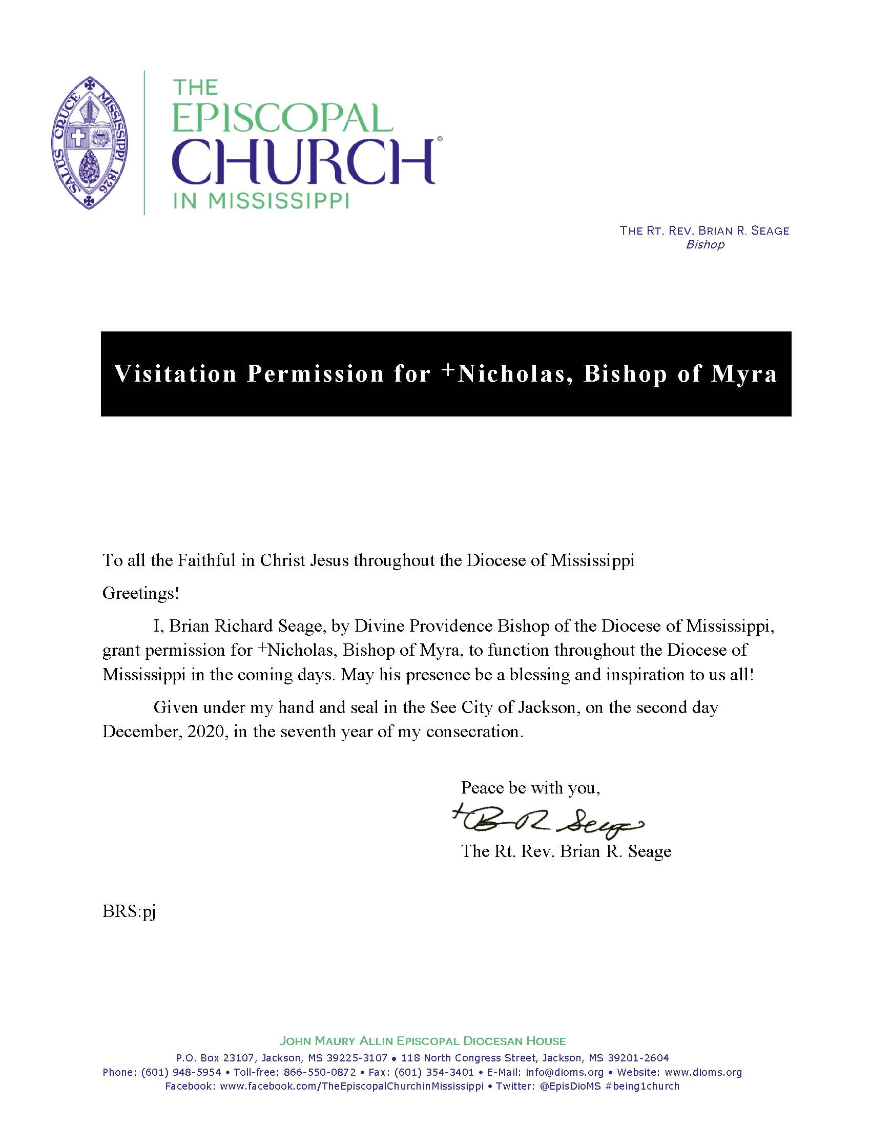 2020 St. Nicholas Permission