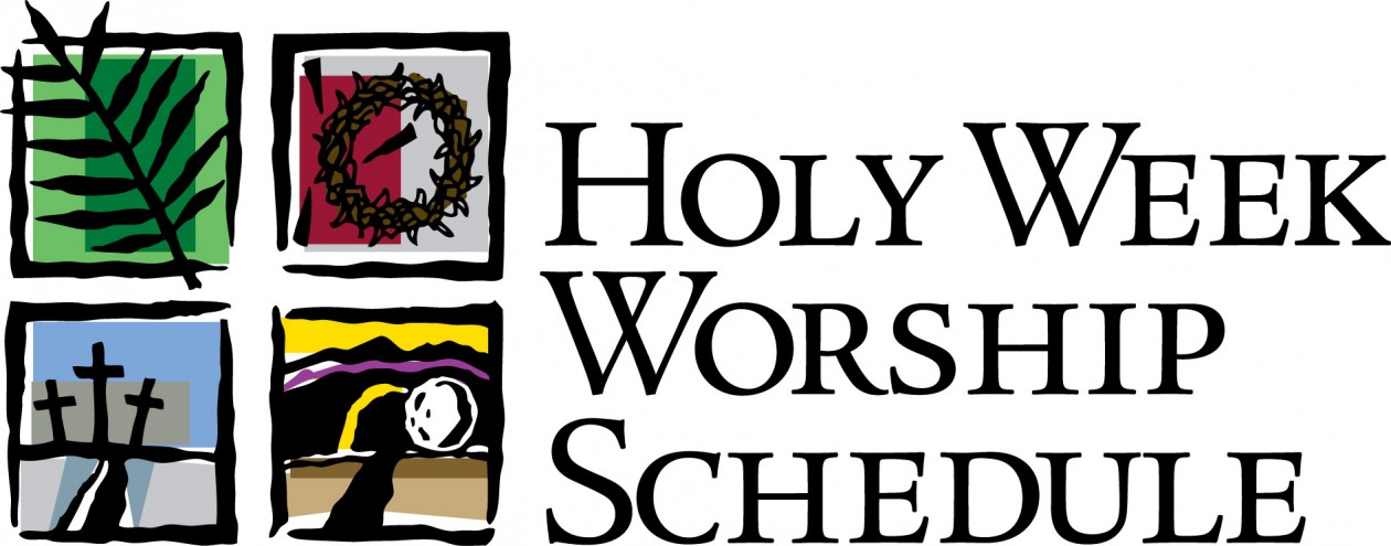 Holy week Worship Schedule Graphic