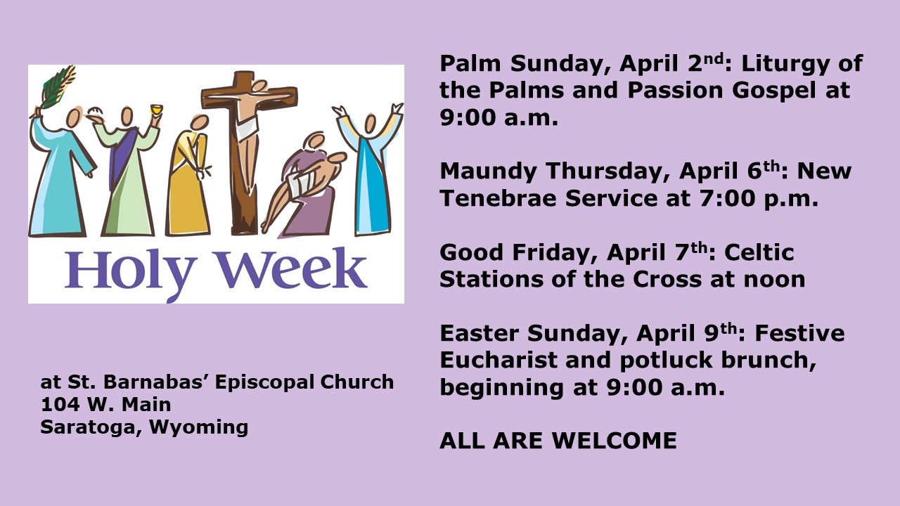 Holy Week and Easter