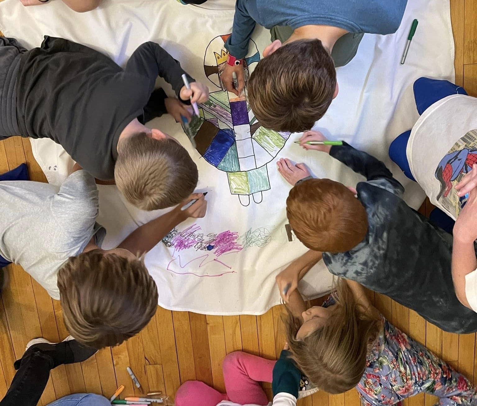 Fam night coloring 