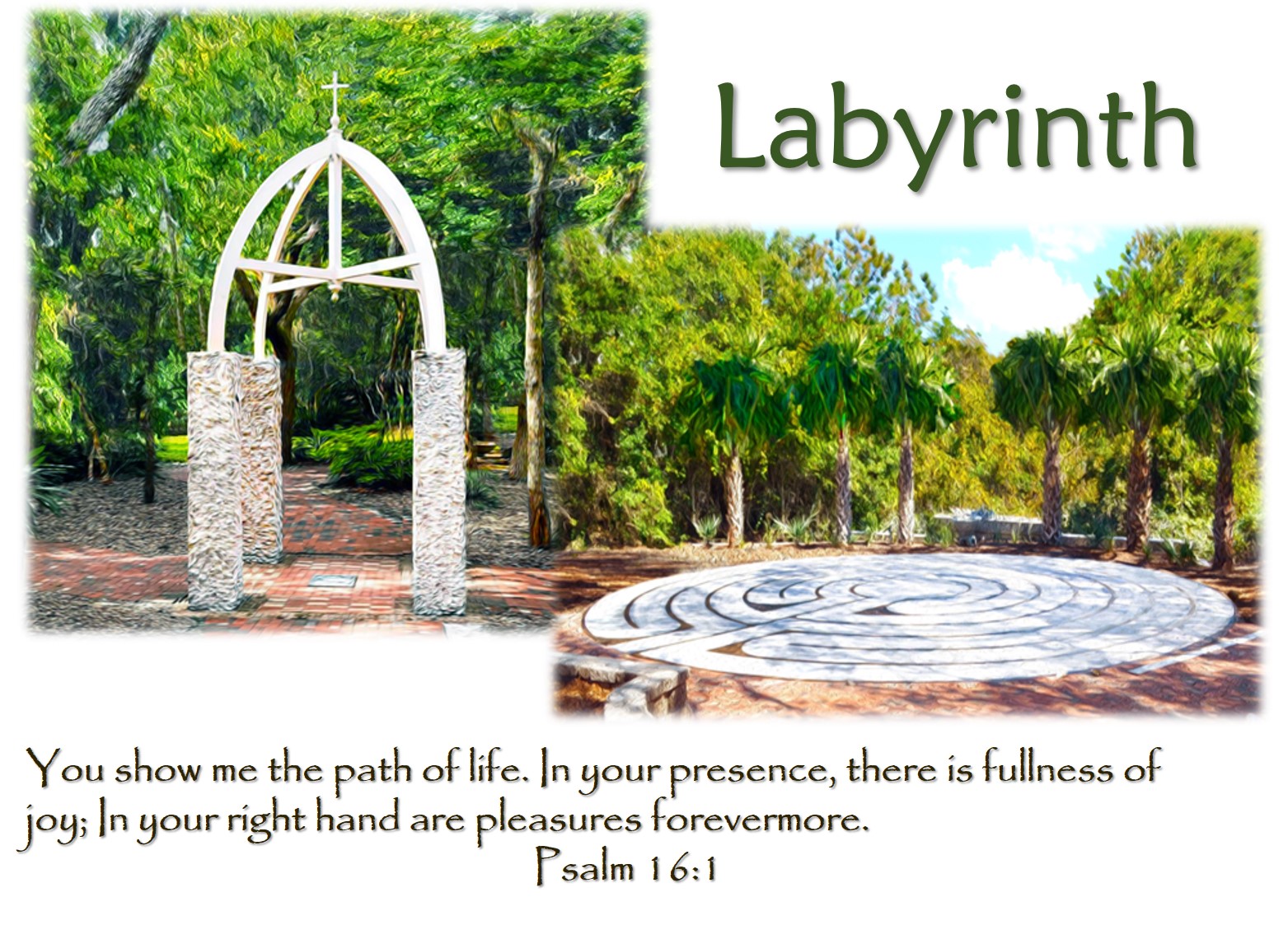 Come to us and walk our Labyrinth or just rest your thoughts in quiet meditation