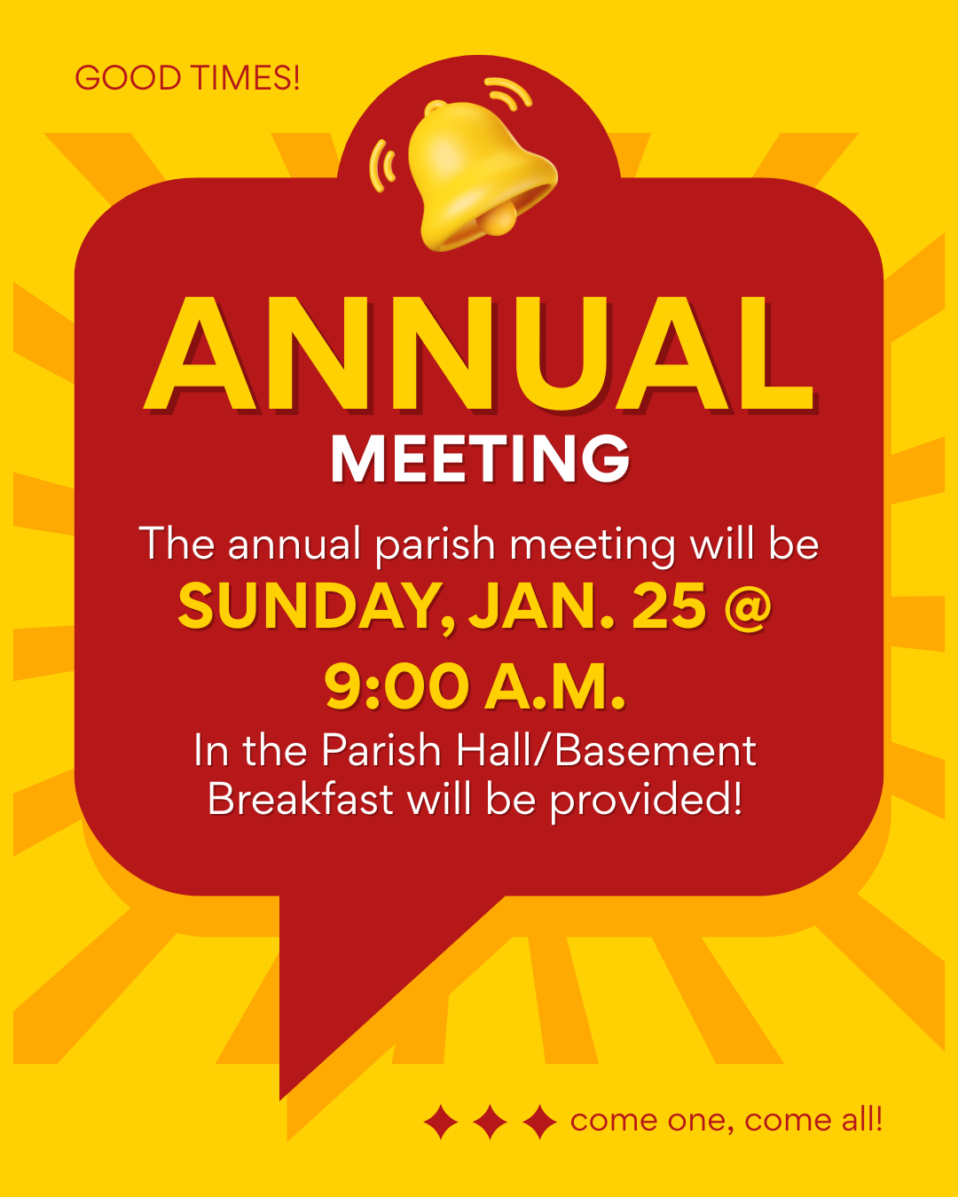 annual meeting announcement