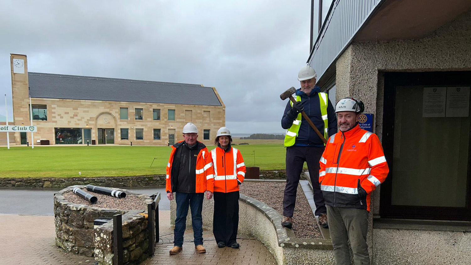 Bethune Swings the Hammer as Historic Club House Conversion Gets Underway