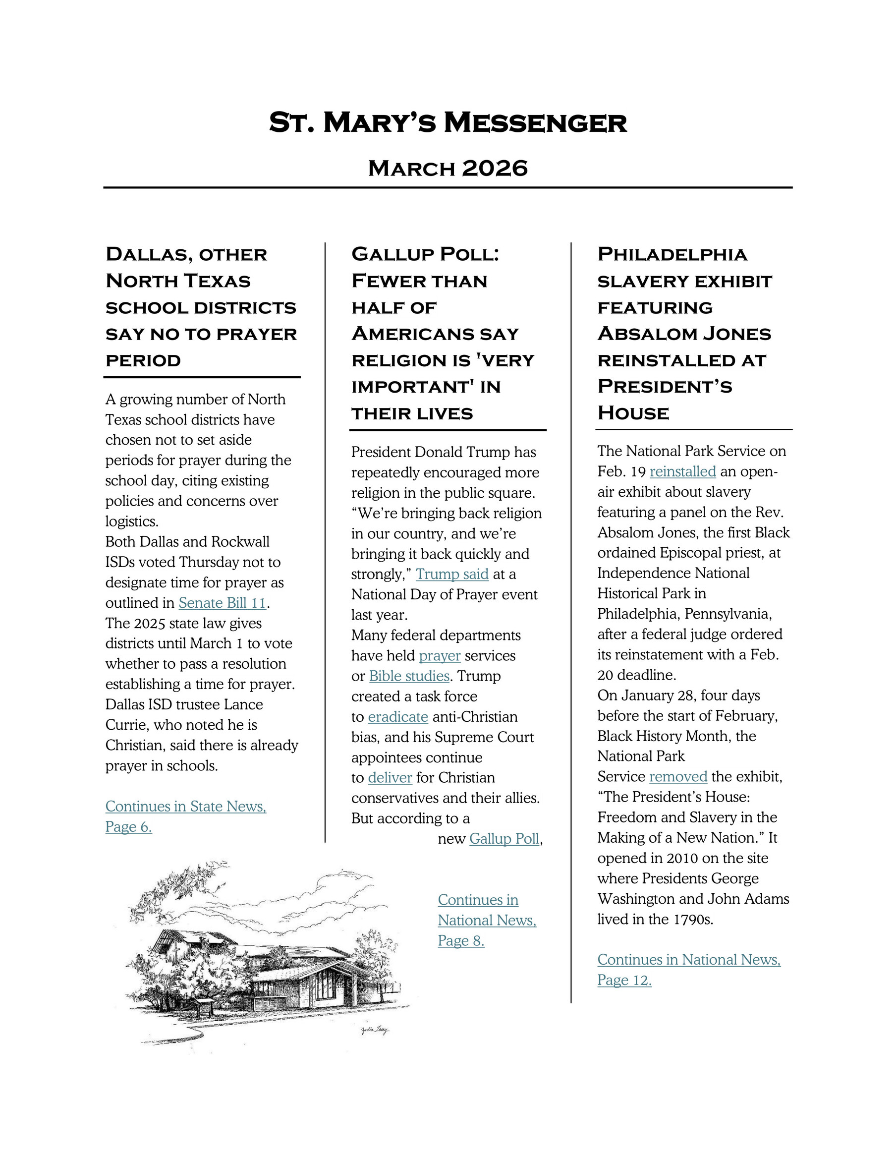 March 2026 Newsletter