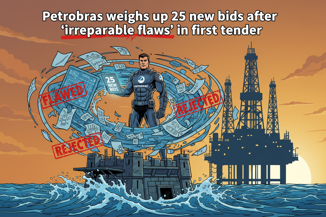 Petrobras weighs up 25 new bids after ‘irreparable flaws’ in first tender