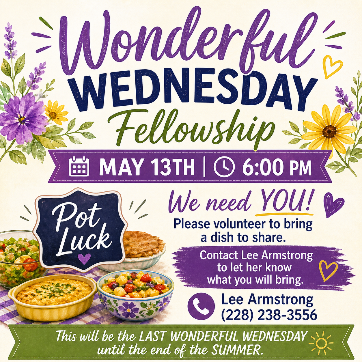 Wonderful Wednesday Potluck